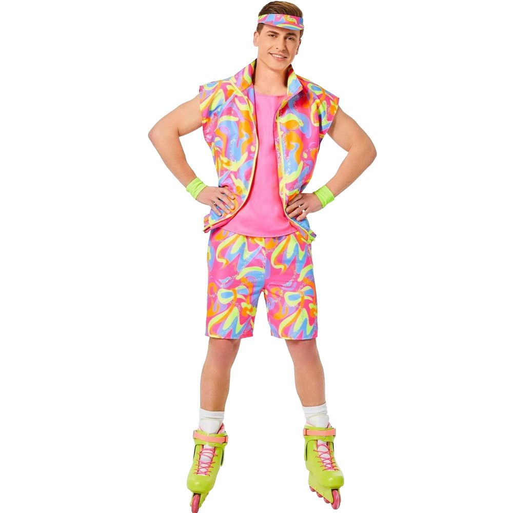 The Barbie Movie Halloween Costume Skating Ken Adult Mens Size Small 34-36